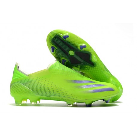 adidas Scarpe Calcio X Ghosted + FG Verde Signal Inchiostro