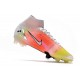 Nike Mercurial Superfly VIII Elite DF FG Bianco Argento Metallico Platino Puro