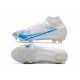 Nike Mercurial Superfly VIII Elite DF FG Bianco Blu