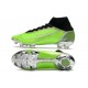 Nuovo Nike Mercurial Superfly 8 Elite FG Verde Argento Nero