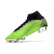 Nuovo Nike Mercurial Superfly 8 Elite FG Verde Argento Nero