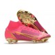 Nuovo Nike Mercurial Superfly 8 Elite FG Rosso Nero Oro