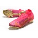 Nuovo Nike Mercurial Superfly 8 Elite FG Rosso Nero Oro