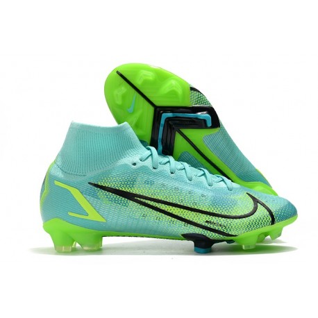 Nuovo Nike Mercurial Superfly 8 Elite FG Turchese Dinamico Lime Glow