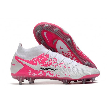 Nike Phantom GT Elite DF FG Scarpe Bianco Rosa