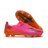 adidas X Ghosted.1 FG Rosa Shock Nero Core Arancione Acceso