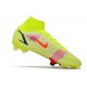 Nuovo Nike Mercurial Superfly 8 Elite FG Volt Cremisi Vivace Nero