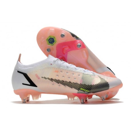 Nike Mercurial Vapor XIV Elite SG AC Bianco Nero Cremisi Vivace Rosa