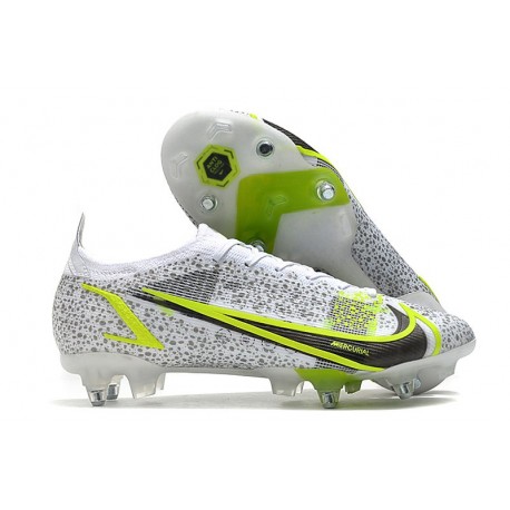 Nike Mercurial Vapor XIV Elite SG AC Bianco Nero Metallic Argento Volt
