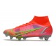 Nike Mercurial Superfly 8 Elite SG-PRO Cremisi Vivace Argento Metallico