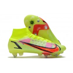 Nike Mercurial Superfly 8 Elite SG-PRO Volt Cremisi Vivace Nero