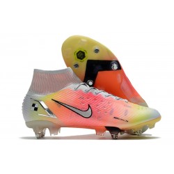 Nike Mercurial Superfly 8 Elite SG-PRO Bianco Argento Metallico Platino Puro
