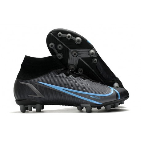 Nike Mercurial Superfly 8 Elite AG Nero Grigio Ferro