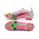 Scarpe da calcio Nike Mercurial Vapor 14 Elite AG Bianco Rosa