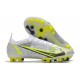Nike Mercurial Vapor 14 Elite AG Bianco Nero Metallic Argento Volt