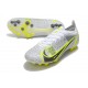 Nike Mercurial Vapor 14 Elite AG Bianco Nero Metallic Argento Volt