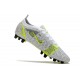 Nike Mercurial Vapor 14 Elite AG Bianco Nero Metallic Argento Volt