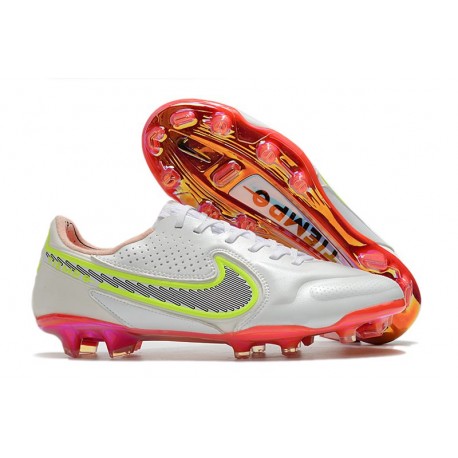 Nike Tiempo Legend 9 Elite FG Bianco Rosso Rosa