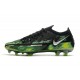 Scarpe Nike Phantom GT2 Elite FG Nero Metallic Platino Verde Strike