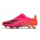 adidas Scarpe Calcio X Ghosted + FG Rosa Shock Nero Core Arancione Acceso