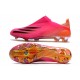adidas Scarpe Calcio X Ghosted + FG Rosa Shock Nero Core Arancione Acceso