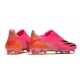 adidas Scarpe Calcio X Ghosted + FG Rosa Shock Nero Core Arancione Acceso