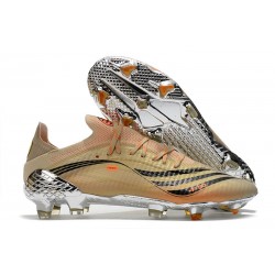 adidas X SPEEDFLOW.1 FG Uomo Tech Metallic Nero Core Intense Arancione