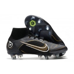 Nike Mercurial Superfly 8 Elite SG-PRO Nero Oro Metallico Argento