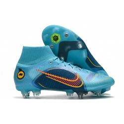 Nike Mercurial Superfly 8 Elite SG-PRO Blu Cloro Arancione Laser Marina