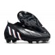 adidas Predator Edge + FG Scarpa Nuovo Nero Core Bianco Rosso Vivido