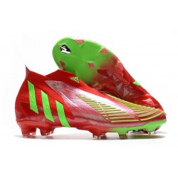 adidas Predator Edge + FG Scarpa Nuovo Rosso Verde