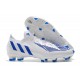 adidas Predator Edge + FG Scarpa Nuovo Bianco Hi Res Blu Bianco