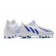 adidas Predator Edge + FG Scarpa Nuovo Bianco Hi Res Blu Bianco