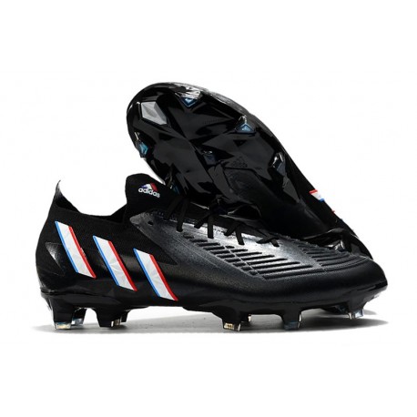 adidas Predator Edge.1 Low FG Uomo Nero Core Bianco Rosso Vivido