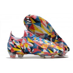 adidas Predator Edge.1 Low FG Uomo Geometric Blu Acceso Team Giallo Rosso Solare
