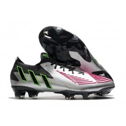 adidas Predator Edge.1 Low FG Uomo Argento Nero Rosa