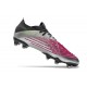 adidas Predator Edge.1 Low FG Uomo Argento Nero Rosa