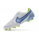 Nike Tiempo Legend 9 Elite FG Bianco Blu