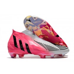 adidas Predator Edge + FG Scarpa Nuovo Rosa Solare Nero Bianco