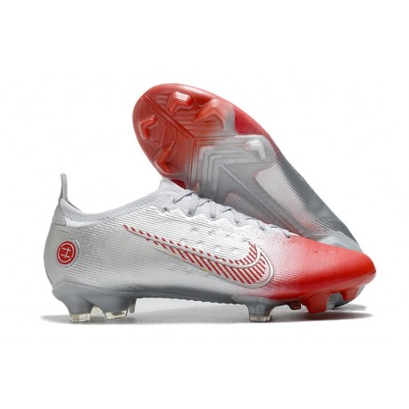 Nike Mercurial Vapor 14 Elite FG Scarpe Leroy Sané Argento Rosso