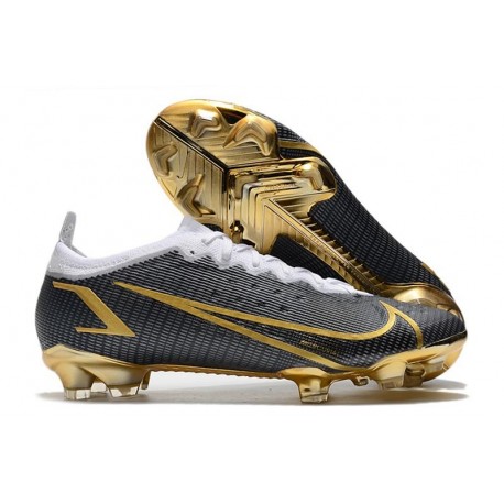 Nike Mercurial Vapor 14 Elite FG Scarpe Nero Oro