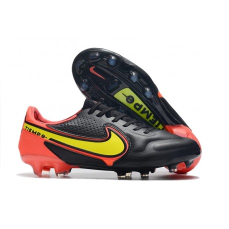 Nike Tiempo Legend 9 Elite FG Nero Rosso Giallo
