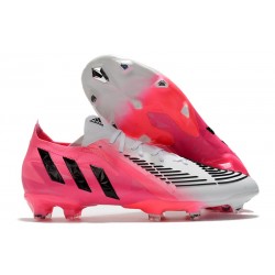 adidas Predator Edge.1 Low FG Uomo Rosa Solare Nero Bianco