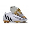 adidas Predator Edge + FG Scarpa Nuovo Bianco Nero Oro