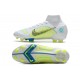 Nike Mercurial Superfly 8 Elite FG Uomo Bianco Blu Giallo