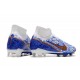 Nike Zoom Mercurial Superfly 9 Elite Fg Bianco Blu Oro