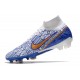 Nike Zoom Mercurial Superfly 9 Elite Fg Bianco Blu Oro
