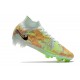 Nike Zoom Mercurial Superfly 9 Elite Fg Verde Blu Arancione
