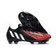 adidas Predator Edge.1 Low FG Uomo Nero Bianco Rosso