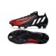 adidas Predator Edge.1 Low FG Uomo Nero Bianco Rosso